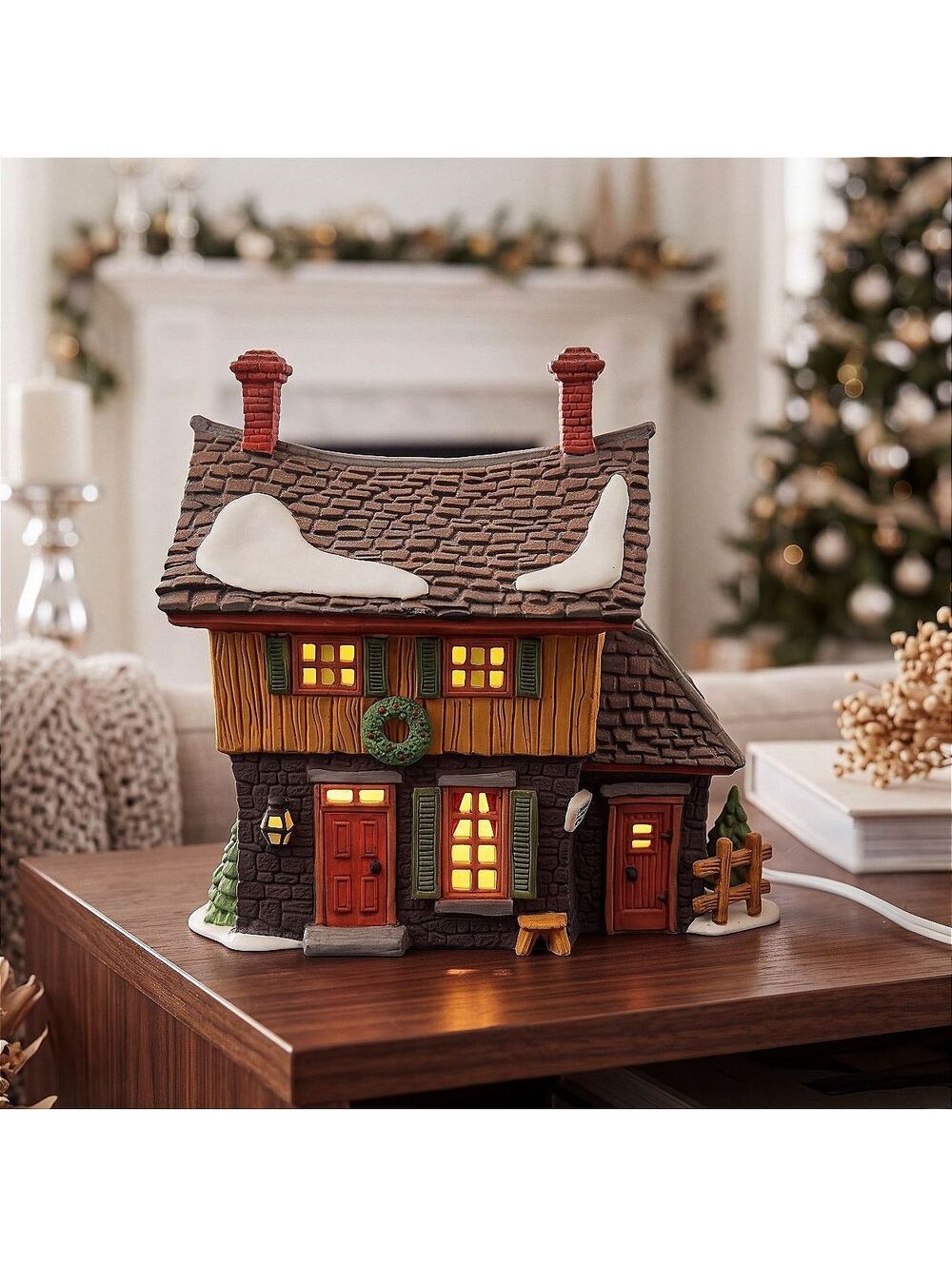 Department 56 Ichabod Craneโs Cottage New England Village 1990 Lighted